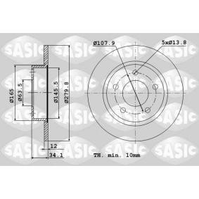 Comprar Disco de freno de SASIC 9004826J a bajo precio de 65,82 €