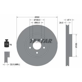 Comprar Disco de freno de TEXTAR 92109605 a bajo precio de 43,96 €