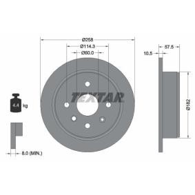 Comprar Disco de freno de TEXTAR 92163003 a bajo precio de 38,73 €