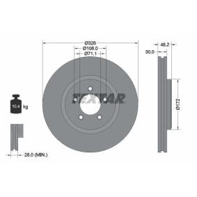 Comprar Disco de freno de TEXTAR 92173505 a bajo precio de 83,50 €