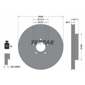 Comprar Disco de freno de TEXTAR 92177105 a bajo precio de 71,07 €