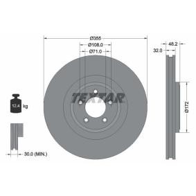 Comprar Disco de freno de TEXTAR 92186305 a bajo precio de 92,70 €