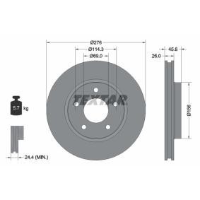 Comprar Disco de freno de TEXTAR 92197400 a bajo precio de 42,14 €