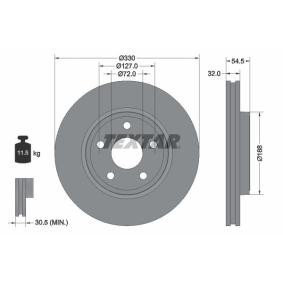 Comprar Disco de freno de TEXTAR 92274803 a bajo precio de 52,56 €
