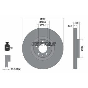Bremsscheibe 92283403 für DS 4 II für 72,38 CHF