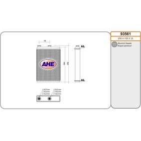 Achetez des Radiateur de chauffage AHE 93561 à prix pour 74,31 €