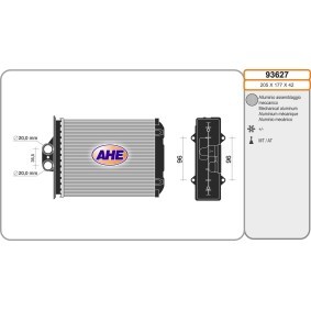 Achetez des Radiateur de chauffage AHE 93627 à prix pour 56,13 €
