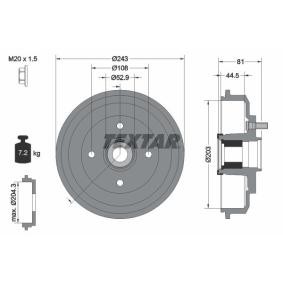 MAZDA Bremstrommel von TEXTAR