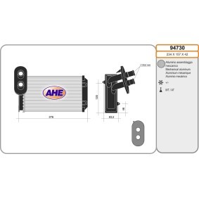 Acquista Scambiatore calore per riscaldamento abitacolo da AHE 94730 a buon mercato per soli 50,15 €