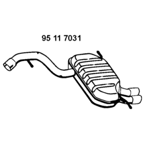 Endschalldämpfer von EBERSPÄCHER 95 11 7031