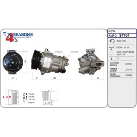 Achetez des Compresseur de climatisation AHE 97764 à prix pour 457,18 €