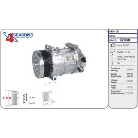 Achetez des Compresseur de climatisation AHE 97839 à prix pour 313,06 €