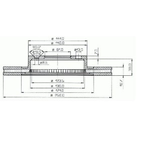 Bremsscheibe 98065 für ESPACE IV (JK0/1_) für 31,35 CHF