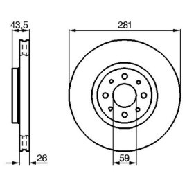 Bremsscheibe 98255 für DELTA II (836) für 45,07 CHF