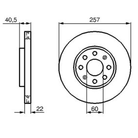Bremsscheibe 98609 für PUNTO Cabriolet (176C) für 39,33 CHF