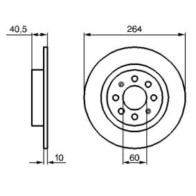 Bremsscheibe 98610 für PUNTO Cabriolet (176C) für 32,11 CHF