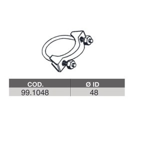 Köp Avgasklämma av ASSO 99.1048 till det låga priset 517,96 kr