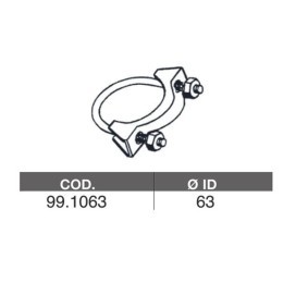 Köp Avgasklämma av ASSO 99.1063 till det låga priset 535,86 kr