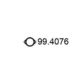 Kjøp Pakning, eksosrør av ASSO 99.4076 til den lave prisen 559,57 NOK