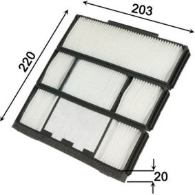 Compre Filtro, ar do habitáculo da JS ASAKASHI AC1501 a um preço baixo por 60,92 €