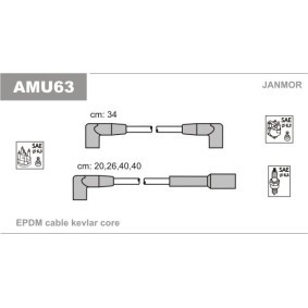 Compre Jogo de cabos de ignição da JANMOR AMU63 a um preço baixo por 10,07 €