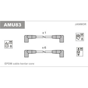 Compre Jogo de cabos de ignição da JANMOR AMU83 a um preço baixo por 16,13 €