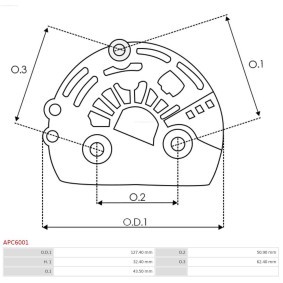 Sekundärluftpumpe des Herstellers AS-PL - Originalware Artikelnummer: ARE0122