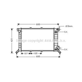 Achetez des Radiateur du moteur PRASCO AU2151 à prix pour 1079,40 €