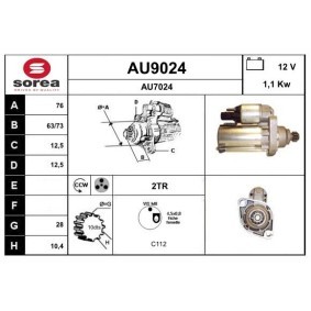 Köp Startmotor av SNRA AU9024 till det låga priset 1488,64 kr