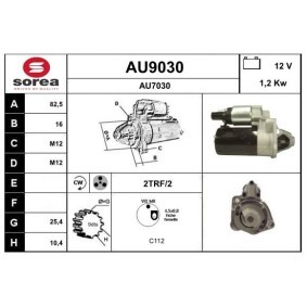Köp Startmotor av SNRA AU9030 till det låga priset 1608,54 kr