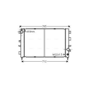 Achetez des Radiateur du moteur AVA COOLING SYSTEMS AUA2220 à prix pour 258,70 €