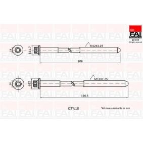Osta FAI AutoParts Sylinterikannen pultit netistä 4 Runner (_N5_, _N6_, _N7_)-mallille edulliseen hintaan