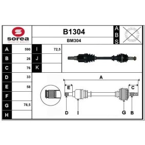 Comprar Árbol de transmisión de SNRA B1304 a bajo precio de 191,04 €