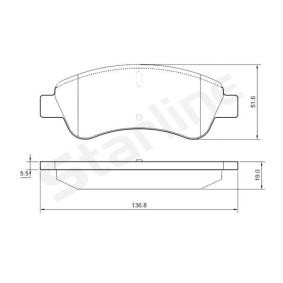 Achetez des Plaquettes de frein STARLINE BD S842P à prix pour 14,47 €