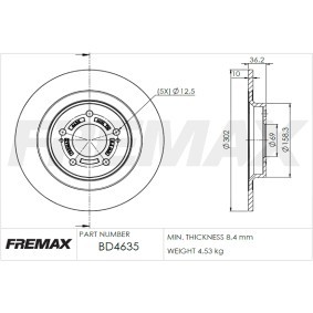 Bremsscheibe von FREMAX