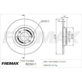 Bremsscheibe von FREMAX