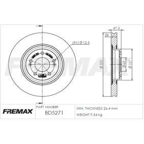 Bremsscheibe von FREMAX