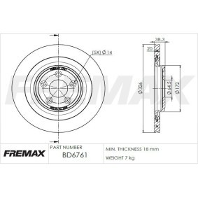 Bremsscheibe von FREMAX