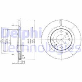 Compre Disco de travão da DELPHI BG2387C a um preço baixo por 61,80 €