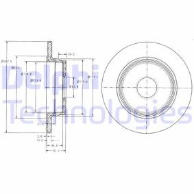 Köp Bromsskiva av DELPHI BG2510C till det låga priset 556,21 kr