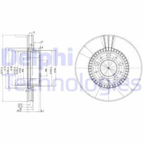 Achetez des Disque de frein DELPHI BG2719C à prix pour 73,34 €