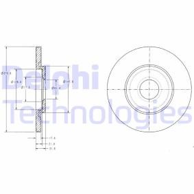 Compre Disco de travão da DELPHI BG3421C a um preço baixo por 38,75 €
