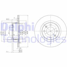 Compre Disco de travão da DELPHI BG3621C a um preço baixo por 52,99 €