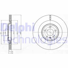 Bremsscheibe BG4387C für AUDI