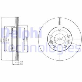 Compre Disco de travão da DELPHI BG4455C a um preço baixo por 76,78 €