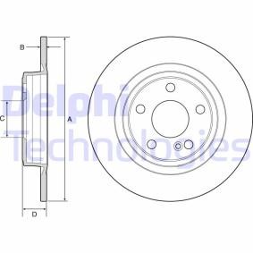 Compre Disco de travão da DELPHI BG4558C a um preço baixo por 32,24 €