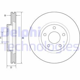 Compre Disco de travão da DELPHI BG4562C a um preço baixo por 44,97 €
