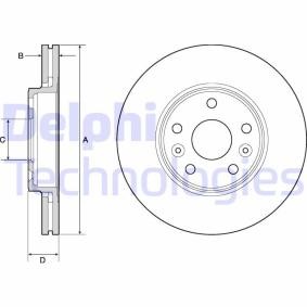 Bremsscheibe BG4667C von DELPHI günstig für 38,49 € online kaufen