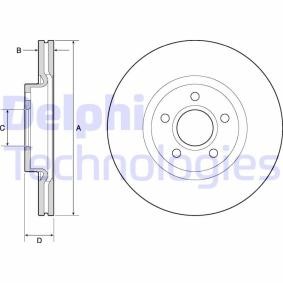 Compre Disco de travão da DELPHI BG4676C a um preço baixo por 45,55 €