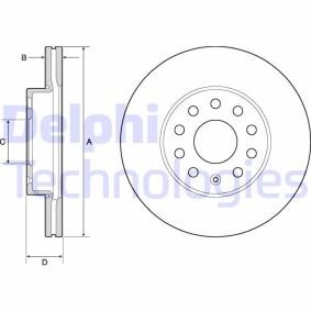Compre Disco de travão da DELPHI BG4701C a um preço baixo por 37,94 €